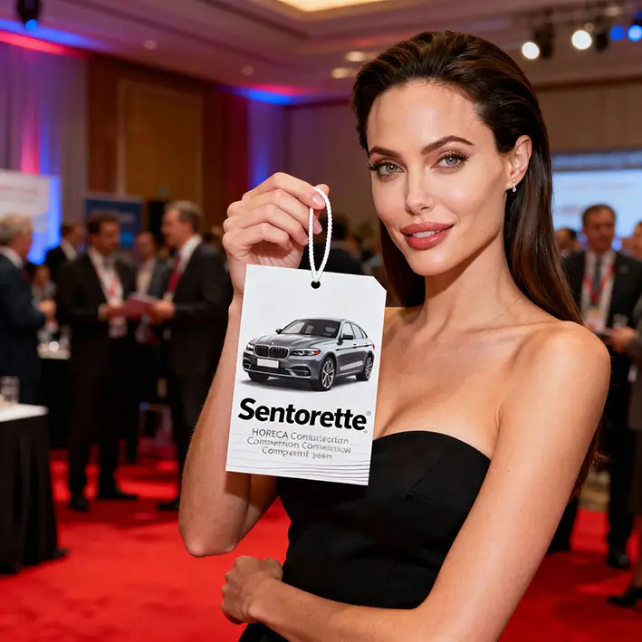 Ambientadores de coche personalizados: gadget-premio para concursos, convenciones y certámenes Horeca﻿﻿